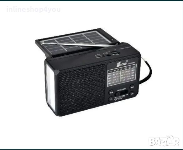 FM Bluetooth радио със соларно зареждане, снимка 2 - Радиокасетофони, транзистори - 45667269