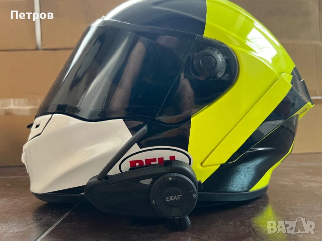 BELL STAR BLACK/YELLOW  висок клас каска, снимка 4 - Аксесоари и консумативи - 53824530
