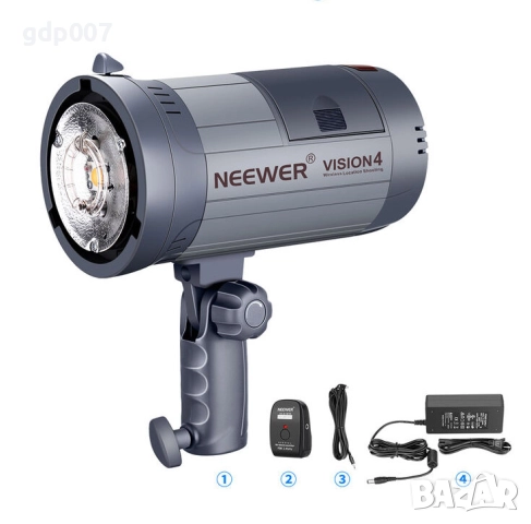 Студийна светкавица с акумулаторно захранване Neewer Vision 4 - 300Ws (GN 60)