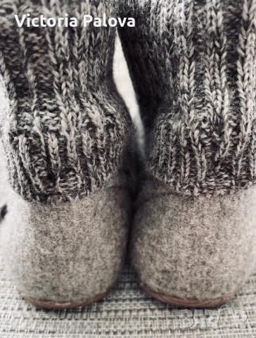 Вълнен уют от Австрия - боти-пантофи Giesswein Wildpoldsried - Размер 37 , снимка 5 - Пантофи - 54001249