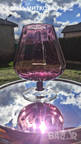 Големи чаши от цветно ръчно издухано стъкло, снимка 13 - Чаши - 53635259