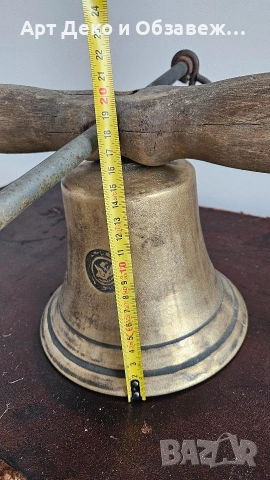 Голяма бронзова камбана, снимка 6 - Антикварни и старинни предмети - 53956222