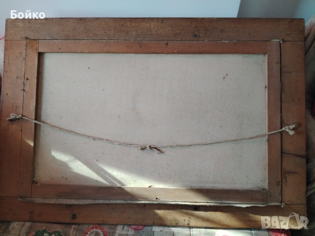 Антикварна картина, снимка 3 - Картини - 53881396