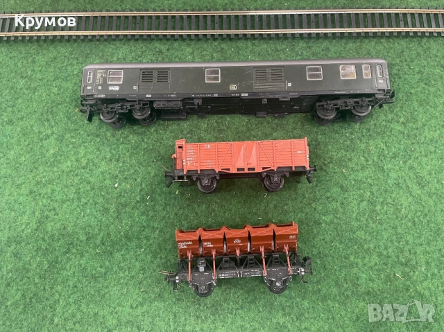 Вагон товарен пътнически поща HO 1:87 влак ЖП модел 