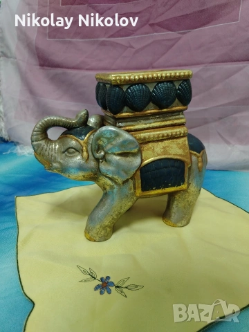 слон саксия статуетка , снимка 4 - Статуетки - 53612095