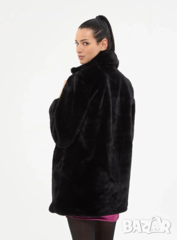 палтенце teddy bear в черно , снимка 3 - Палта, манта - 52670704