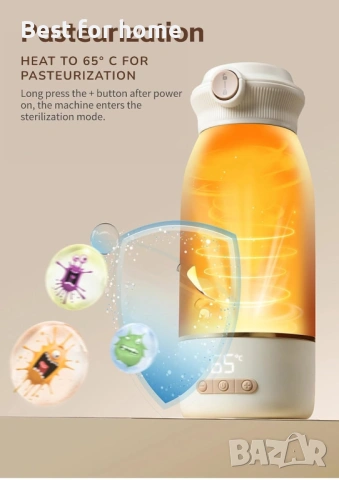 Преносим нагревател за шишета за пътуване, 500 мл голям капацитет за бебешко мляко, снимка 8 - Комплекти за бебе - 54069704