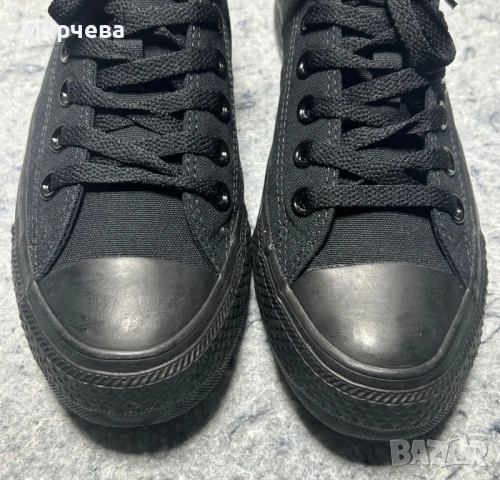 Converse Chuck Taylor All Star OX Black Monochrome конвърс оригинални черни , снимка 3 - Кецове - 53700115
