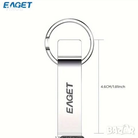 EAGET Marryler USB 64GB Метално USB устройство, снимка 2 - Друга електроника - 46697581