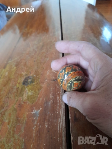Старо дървено яйце #11, снимка 4 - Други ценни предмети - 53198580