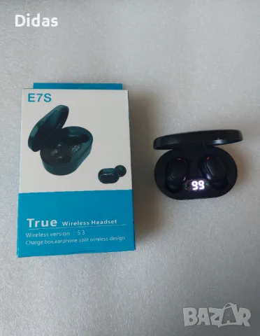 НОВИ! Безжични слушалки E7S True Wireless Headset  - Bluetooth 5.3, снимка 1 - Безжични слушалки - 49249167