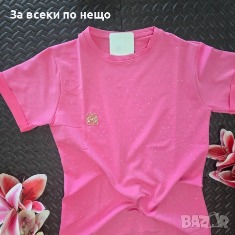 Loewe Дамска Ежедневна Спортна Рокля С Нежни Камъчета - 3 Налични Цвята Код VL-108, снимка 4 - Рокли - 50916853