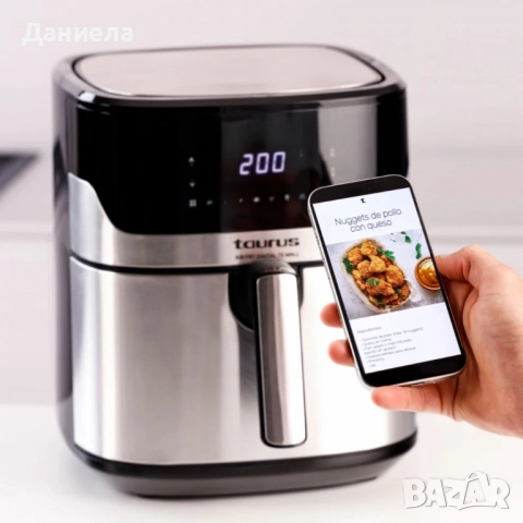 Мощен Air Fry Taurus Digital 7S Wall – 1600W с 6,5L , снимка 6 - Други - 51589148