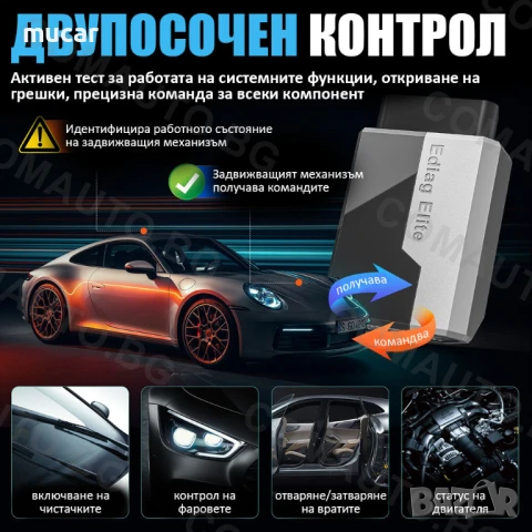 Ново 2025 Ediag Elite OBD2 е професионаленa диагностика, снимка 12 - Аксесоари и консумативи - 50861962