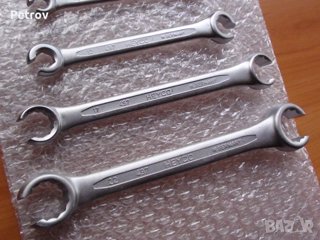 HEYCO No.497 - MADE IN GERMANY - ORIGINAL HEYCO - 5 броя ЧИСТО НОВИ PROFI Ключове за Маркучи 8-24 mm, снимка 3 - Ключове - 52241819
