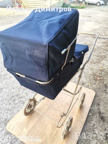 Стара бебешка количка , снимка 5 - Антикварни и старинни предмети - 46386534