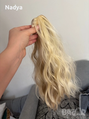 Екстеншъни за коса плюс подарък, снимка 4 - Аксесоари за коса - 51437794