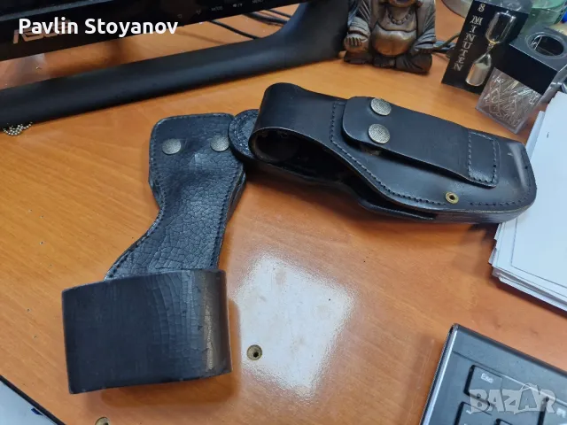 Кожен кобур за пистолет   "Hoppner & Schumann", снимка 6 - Оборудване и аксесоари за оръжия - 50032520