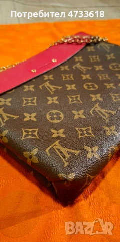 LOUIS VUITTON 'Monogram Canvas Saint Placide Cerise' В Червено, снимка 5 - Чанти - 53442904