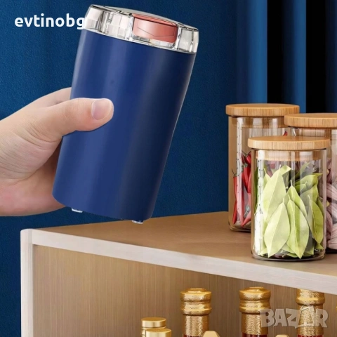 Електрическа Мелачка 3-в-1: За кафе, ядки и подправки, 300W, Неръждаема стомана, снимка 4 - Кухненски роботи - 53808622