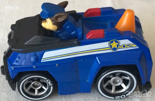 Колекционерска Количка Paw Patrol – Chase Patrol Car – True Metal Truck – Син, снимка 2 - Колекции - 46987800