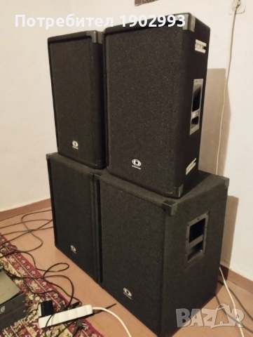 Тонколони 12"трилентови  топове 15 баси EV стъпало Electro voice Q66 и кросоувър 