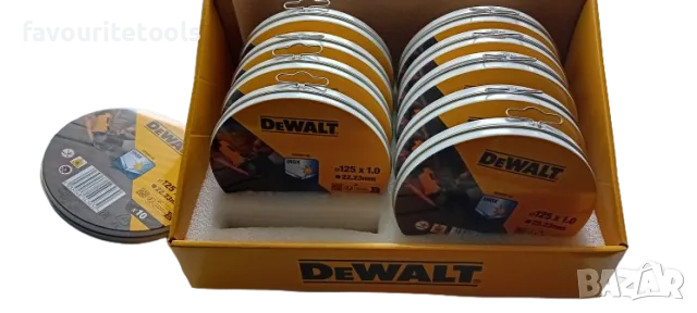 Dewalt дискове за рязане на метал ф125х1мм, 10бр.