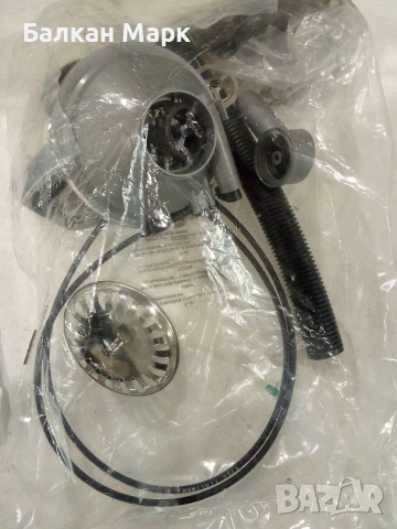 Двоен автоматичен сифон за гранитна кухненска мивка,с преливник , неръждаема решетка , снимка 8 - Мивки - 53466688