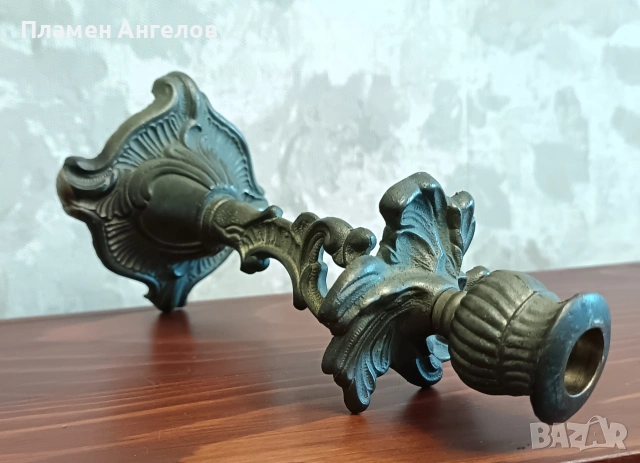 Винтидж декоративен свещеник - Барок, снимка 5 - Антикварни и старинни предмети - 53820660