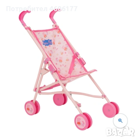 Peppa pig детска количка за кукли , снимка 4 - Кукли - 53522627