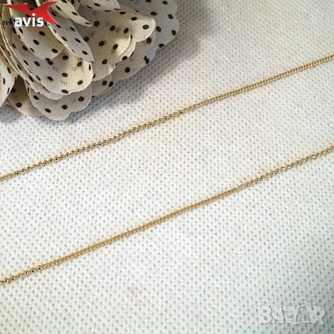 Синджир с 14К златно покритие 254595, снимка 2 - Колиета, медальони, синджири - 53983170