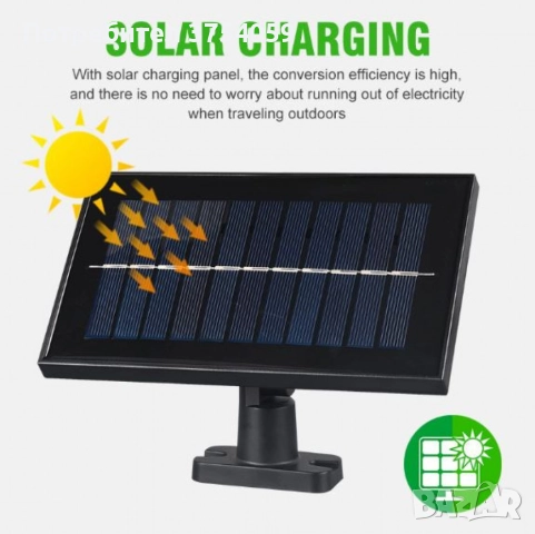 Слънчева соларна LED лампа за къмпинг и домакинство, снимка 5 - Лед осветление - 52364097