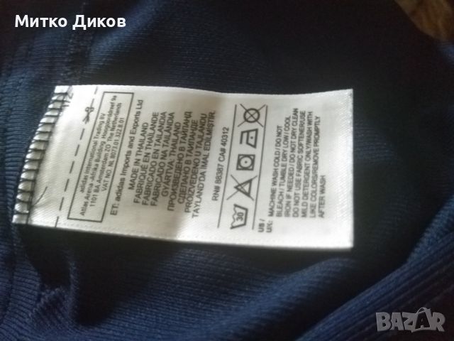Тениска маркова на Адидас синя размер М като нова, снимка 6 - Тениски - 46127610
