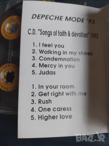 Depeche Mode – Songs Of Faith And Devotion - аудио касета музика, снимка 2 - Аудио касети - 54168968