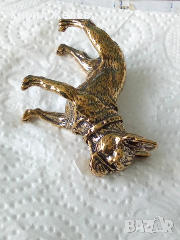 Бронзова фигурка на френски булдог 45010, снимка 4 - Колекции - 54172968