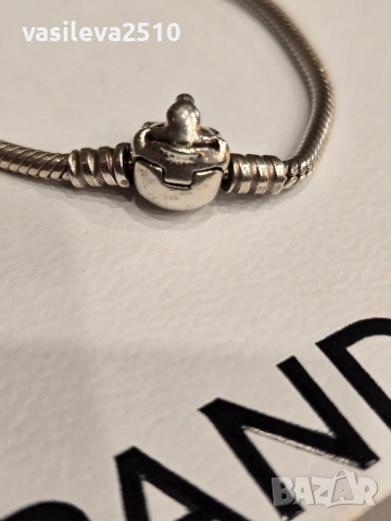 Pandora Disney Mickey Mouse оригинална дамска сребърна гривна , снимка 5 - Гривни - 53891828