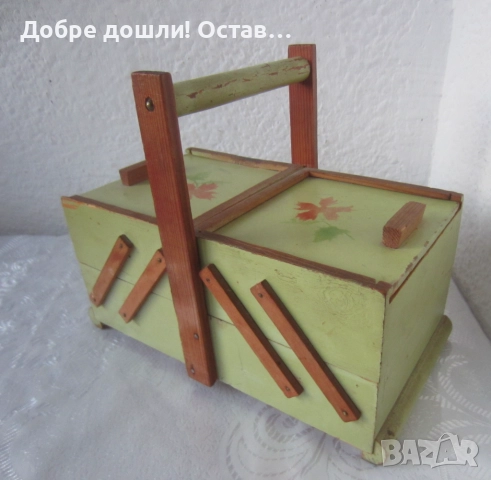 Кутии: кутия кръгла дърво и сгъваема зелена кутия  - акордеон с чекмеджета, снимка 17 - Други - 31812531