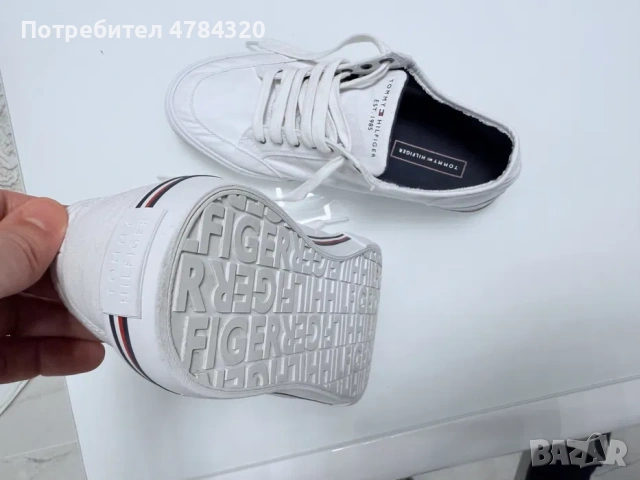Tommy Hilfiger core corporate textile sneaker 41-42, снимка 5 - Спортни обувки - 54057811