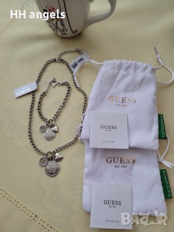 Guess комплект от колие и гривна, снимка 3 - Бижутерийни комплекти - 45094381