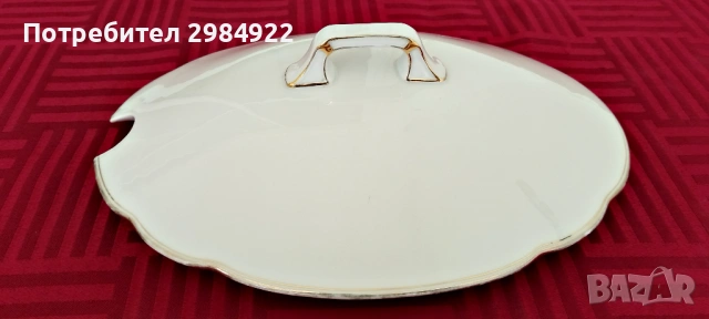 АНТИЧНА БЯЛА КЕРАМИЧНА СУПНИЦА ЗА СУПА В СТИЛ АРТ ДЕКО, JAHRE Kehscherser, Бавария, Германия, снимка 9 - Антикварни и старинни предмети - 53441853