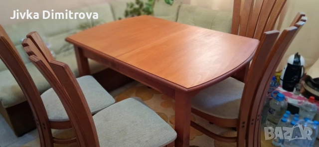 Трапезно маса с четири стола.Може и коментар на цената. , снимка 4 - Маси - 51940551