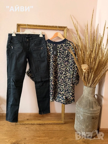 Марков дамски топ и панталон/дънки, снимка 3 - Панталони - 49129878