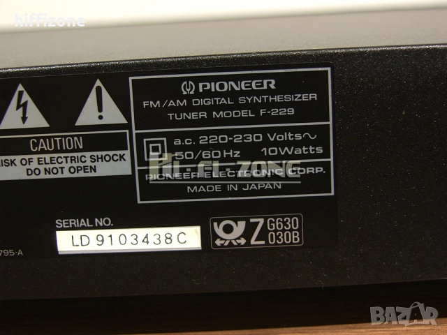 ТУНЕР Pioneer f-229 /1 , снимка 8 - Ресийвъри, усилватели, смесителни пултове - 52987505