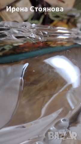 Квадратна купа с 4 отделения за сервиране на ядки/разядки... Walther Glas, серия Carmen, кристалин. , снимка 8 - Аксесоари за кухня - 45698101