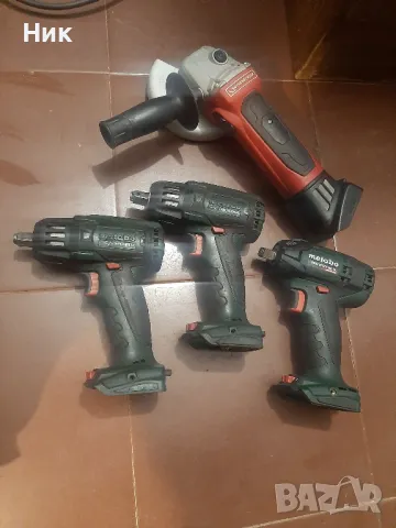 Безчеткови гайковерти Метабо и ъглошлайф