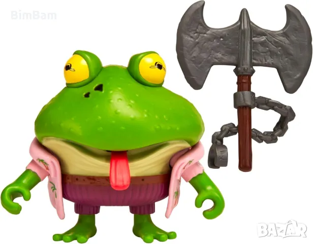 Оригинална eкшън фигурка Костенурките Нинджа TMNT Mutant Mayhem - Genghis Frog, снимка 4 - Фигурки - 48060157