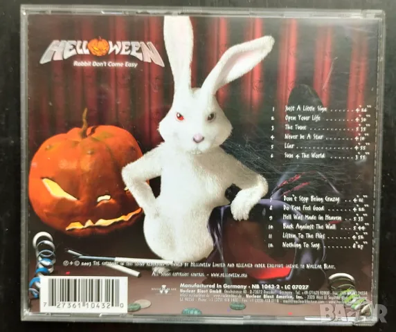 Helloween - "Rabbit don't come easy" CD, снимка 3 - CD дискове - 47075792