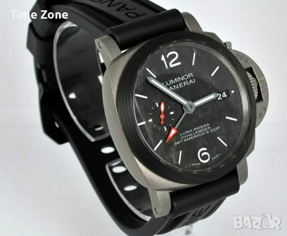 Panerai Luminor Luna Rossa GMT 42mm Titanium Black Dial Carbotech Automatic Различни Варианти, снимка 9 - Мъжки - 48007356