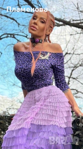 Рокля Djofra Джофра, лилава - one size