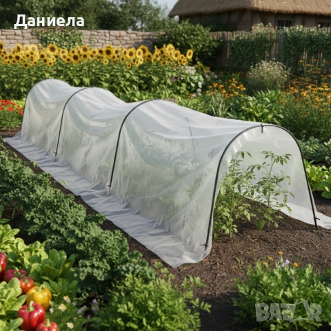 Мини оранжерия - сгъваема, практична и идеална за всеки градинар - 1.8 х 10м, снимка 2 - Оранжерии - 53618239